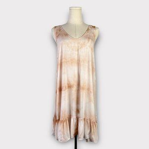 The Odells Tie Dye Drop Waist Ruffle Hem Tank Dress Size XS